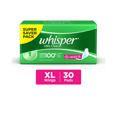 Picture of Whisper Ultra Clean Wings Sanitary Pads XL