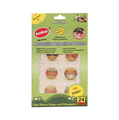 Picture of Runbugz Mosquito Repellent Printed Patches-Smiley