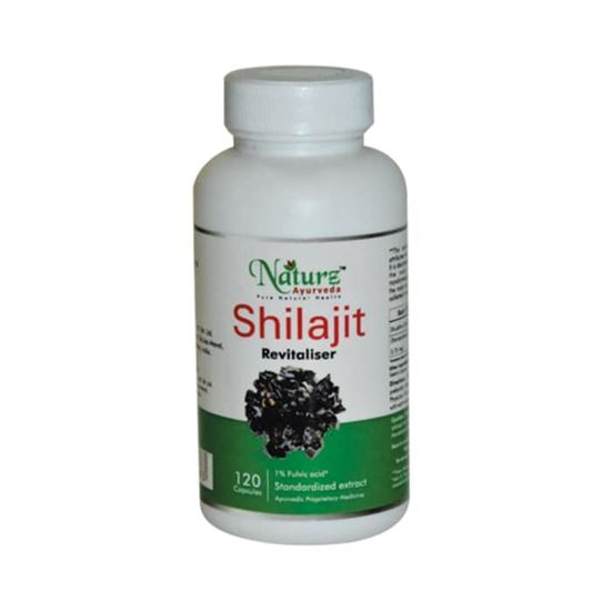 Picture of Naturz Ayurveda Shilajit 375mg Capsule