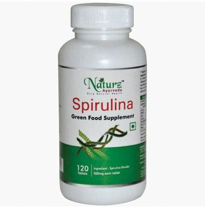 Picture of Naturz Ayurveda Spirulina 500mg Tablet