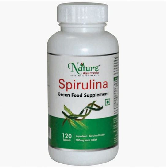 Picture of Naturz Ayurveda Spirulina 500mg Tablet