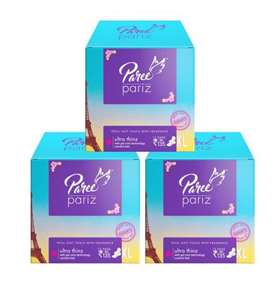 Picture of Paree Pariz Ultra Thinz Sanitary Pads XL Pack of 3