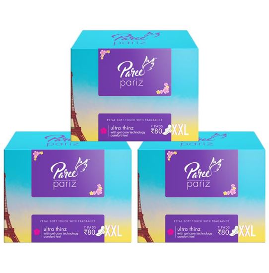 Picture of Paree Pariz Ultra Thinz Sanitary Pads XXL Pack of 3