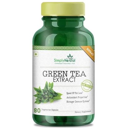 Picture of Simply Herbal Green Tea Extract Vegetarian Capsule