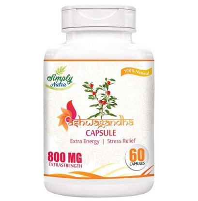 Picture of Simply Nutra Ashwagandha General Wellness 800mg Capsule