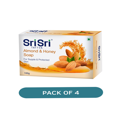 Picture of Sri Sri Tattva Almond & Honey Soap Pack of 4