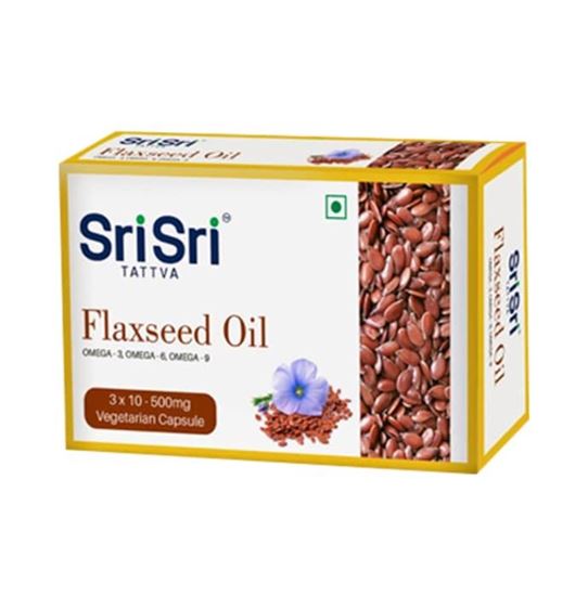 Picture of Sri Sri Tattva Flaxseed Oil Capsule