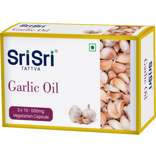 Picture of Sri Sri Tattva Garlic Oil Veg Capsule