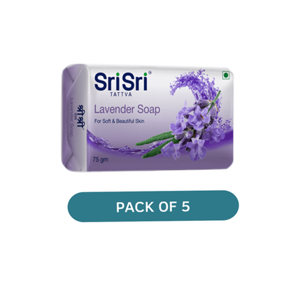 Picture of Sri Sri Tattva Lavender Soap Pack of 5