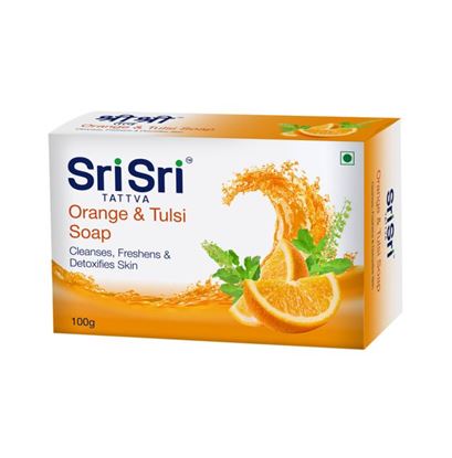 Picture of Sri Sri Tattva Orange & Tulsi Soap Pack of 4