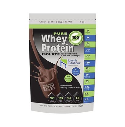 Picture of Summit Nutritions Pure Whey Protein Isolate Powder Dutch Chocolate