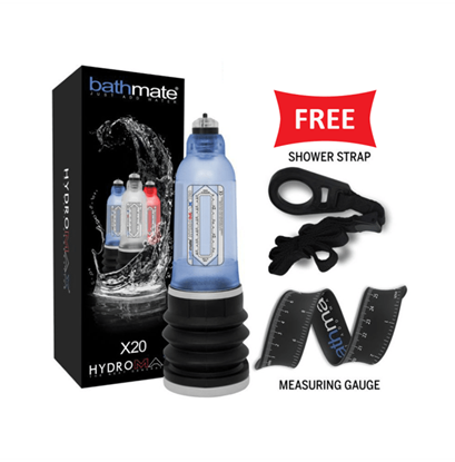Picture of Bathmate Hydromax X20 Male Enhancement Penis Enlargement Pump with Free Shower Strap & Measuring Guage