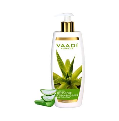 Picture of Vaadi Herbals Aloe Vera Deep Pore Cleansing Milk with Lemon extract