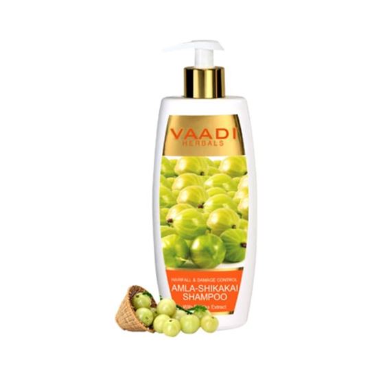 Picture of Vaadi Herbals Amla Shikakai Shampoo-Hairfall & Damage Control