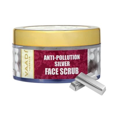Picture of Vaadi Herbals Anti-Pollution Silver Face Scrub - Pure Silver Dust & Fenugreek