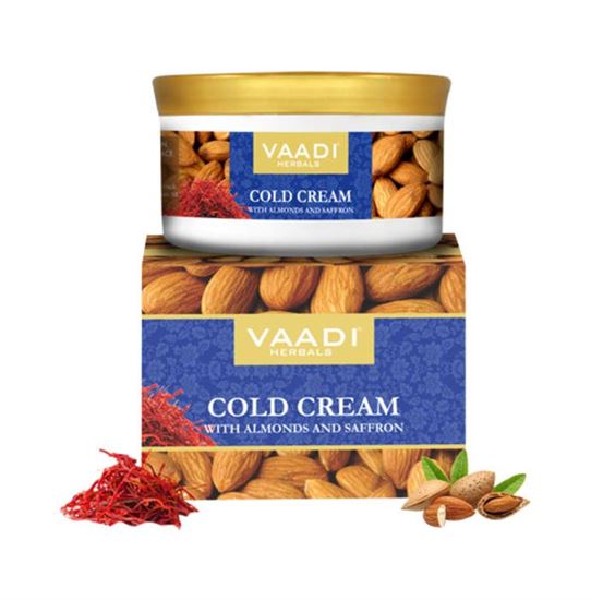 Picture of Vaadi Herbals Cold Cream with Almond Oil, Aloe Vera & Saffron