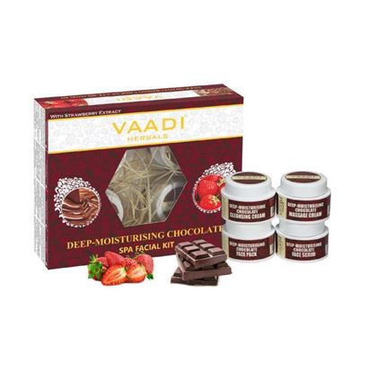 Picture of Vaadi Herbals Deep-Moisturising Chocolate SPA Facial Kit with Strawberry Extract 70 gm