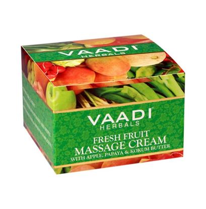 Picture of Vaadi Herbals Fresh Fruit Massage Cream with Apple Papaya & Kukum Butter