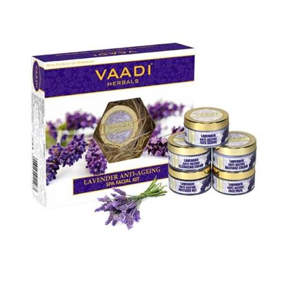 Picture of Vaadi Herbals Lavender Anti-Ageing SPA Facial Kit with Rosemary Extract 270gm