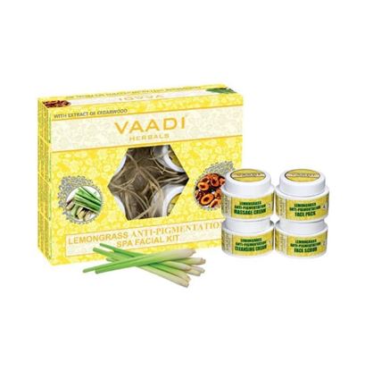 Picture of Vaadi Herbals Lemongrass Anti-Pigmentation SPA Facial Kit With Cedarwood Extract 70gm