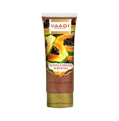 Picture of Vaadi Herbals Papaya Fairness Scrub Gel With Honey & Saffron