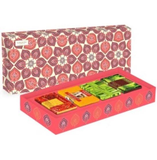 Picture of Vaadi Herbals Royal Indian Herb Collection-4 Premium Herbal Handmade Soap Gift Box