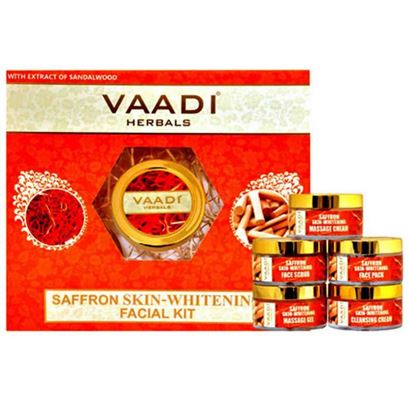 Picture of Vaadi Herbals Saffron Skin-Whitening Facial Kit With Sandalwood Extract 270gm