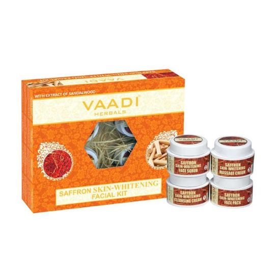 Picture of Vaadi Herbals Saffron Skin-Whitening Facial Kit with Sandalwood Extract 70gm