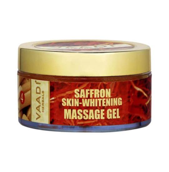 Picture of Vaadi Herbals Saffron Skin-Whitening Massage Gel - Basil Oil & Shea Butter