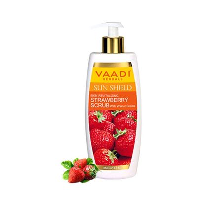 Picture of Vaadi Herbals Strawberry Scrub Lotion with Walnut Grains