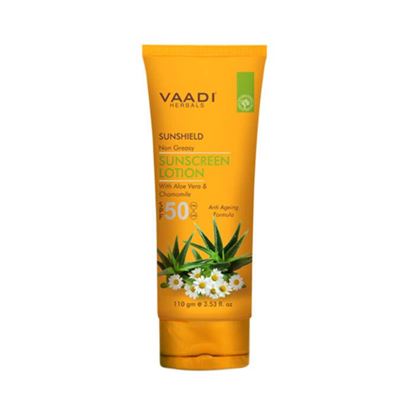 Picture of Vaadi Herbals Sunscreen Lotion SPF-50 with Aloe Vera & Chamomile