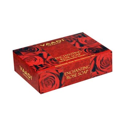 Picture of Vaadi Herbals Super Value Pack of 6 Enchanting Rose Soap with Mulberry Extract