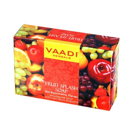 Picture of Vaadi Herbals Super Value Pack of 6 Fruit Splash Soap (75gm Each)