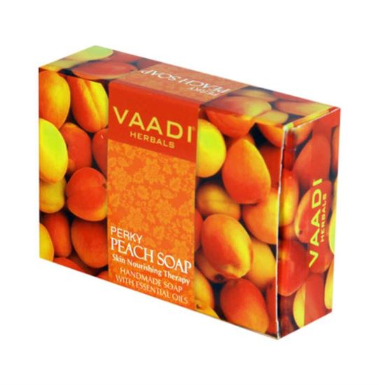 Picture of Vaadi Herbals Super Value Pack of 6 Perky Peach Soap with Almond Oil