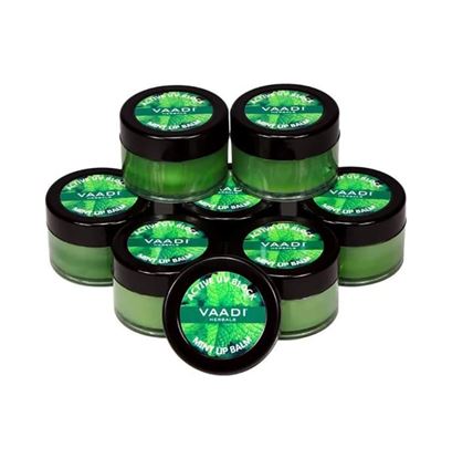 Picture of Vaadi Herbals Super Value Pack of 8 Lip Balm (10gm Each) Mint