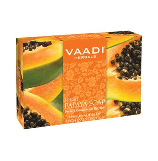 Picture of Vaadi Herbals Super Value Pack of Fresh Papaya Soap Pack of 3