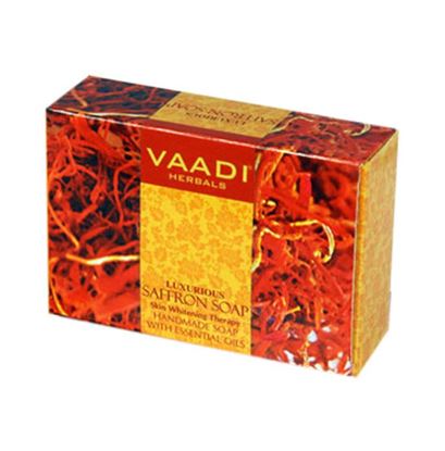 Picture of Vaadi Herbals Super Value Pack of Luxurious Saffron Soap - Skin Whitening Therapy (75gm Each)