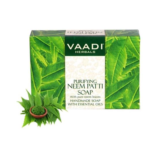 Picture of Vaadi Herbals Value Pack of 3 Neem Patti Soap (75gm Each)