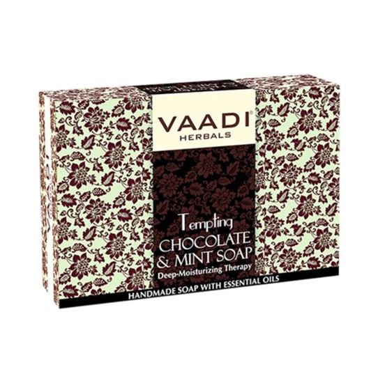 Picture of Vaadi Herbals Value Pack of 3 Tempting Chocolate & Mint Soap-Deep Moisturising Therapy (75gm Each)