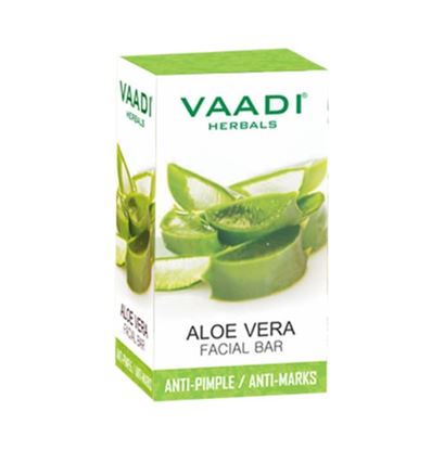 Picture of Vaadi Herbals Value Pack of 4 Aloe Vera Facial Bar with Extract of Tea Tree (25gm)