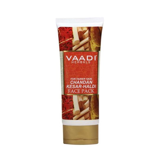 Picture of Vaadi Herbals Value Pack of Chandan Kesar Haldi Fairness Face Pack Pack of 2