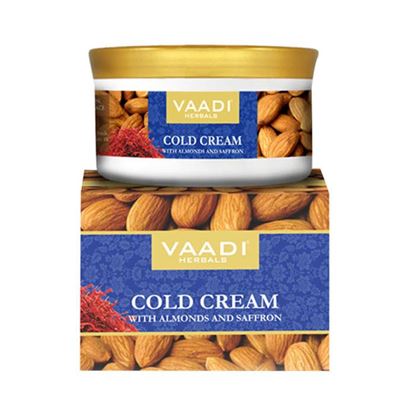 Picture of Vaadi Herbals Value Pack of Cold Cream With Almond Oil, Aloe Vera & Saffron Pack of 3