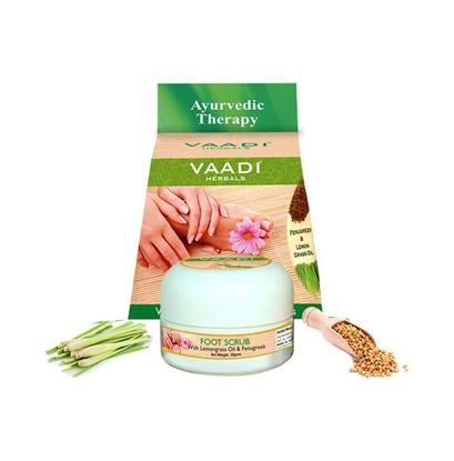 Picture of Vaadi Herbals Value Pack of Foot Scrub With Fenugreek & Lemongrass Oil Pack of 3