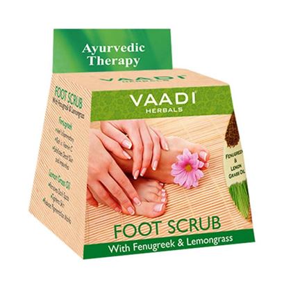 Picture of Vaadi Herbals Value Pack of Foot Scrub With Fenugreek & Lemongrass Oil Pack of 4