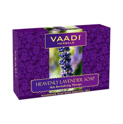 Picture of Vaadi Herbals Value Pack of Heavenly Lavender Soap with Rosemary Extract (75gm Each)