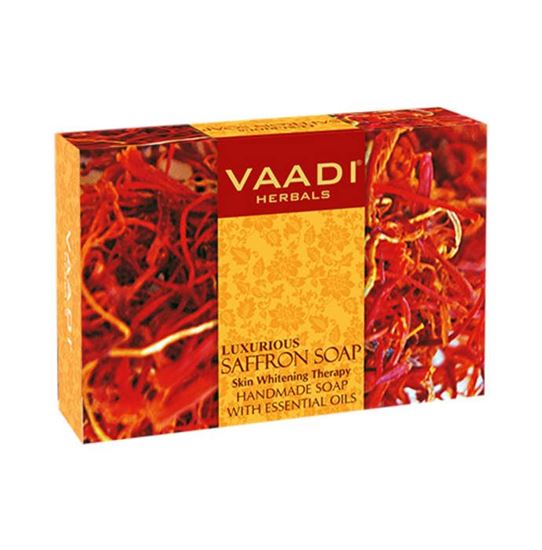 Picture of Vaadi Herbals Value Pack of Luxurious Saffron Soap - Skin Whitening Therapy (75gm Each)