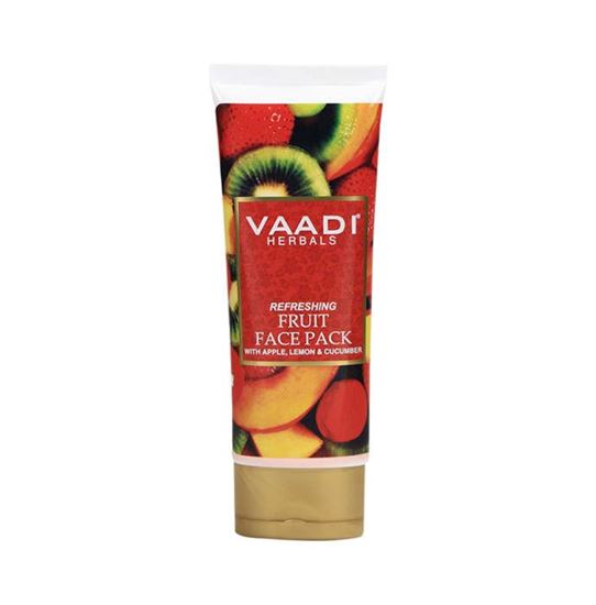 Picture of Vaadi Herbals Value Pack of Refreshing Fruit Face Pack With Apple, Lemon & Cucumber Pack of 2