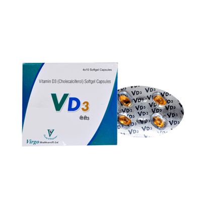 Picture of Virgo Healthcare VD3 Soft Gelatin Capsule