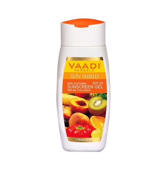 Picture of Vaadi Herbals Value Pack of Sunscreen Gel SPF-25 with Mixfruit Extracts Pack of 3