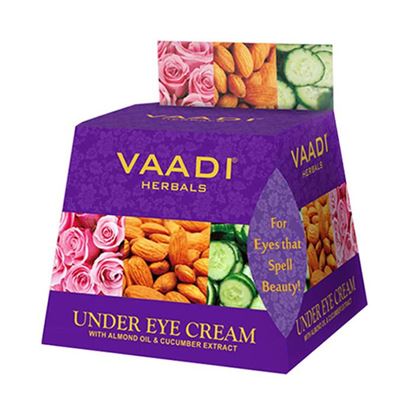 Picture of Vaadi Herbals Value Pack of Under Eye Cream - Almond Oil & Cucumber Extract Pack of 3